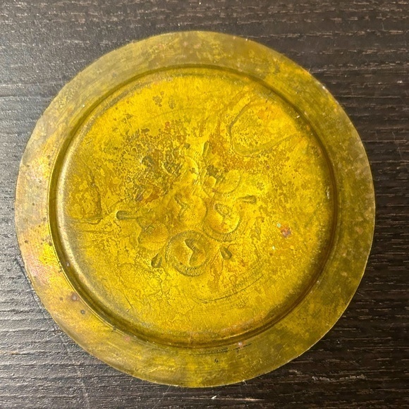 Vintage Small brass plate.‎ - Picture 2 of 3
